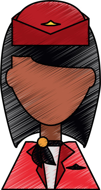 空姐形象卡通图片下载