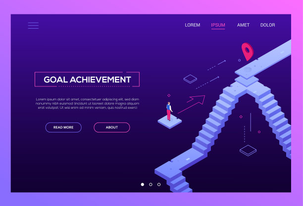 目标成就-现代等距网站图片下载