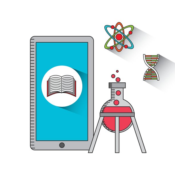 数据科学在线平面图标图片下载