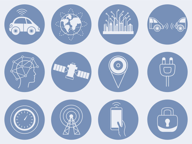 自动驾驶汽车图标设置无人驾驶机器人自动图片下载