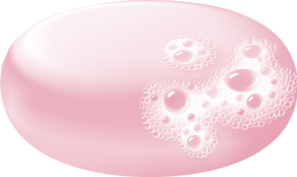 肥皂与泡沫隔离白色容易图片下载