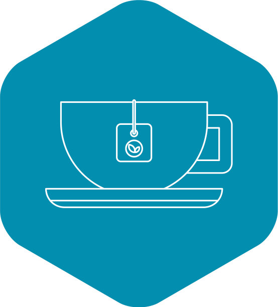 茶杯的图标轮廓风格图片下载