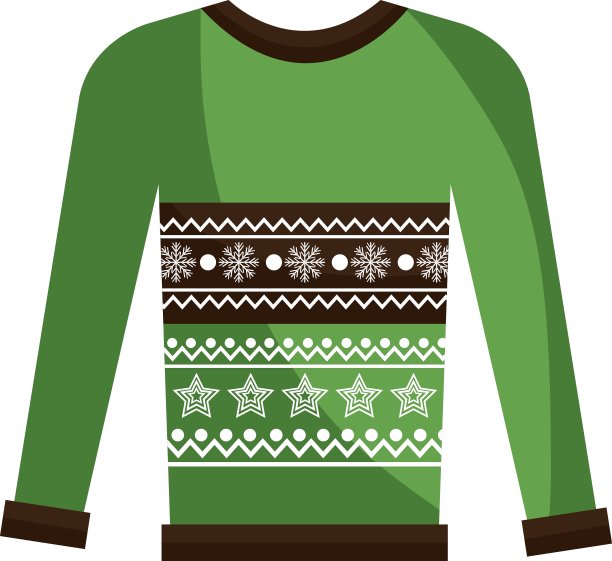 冬季毛衣衣服孤立图标图片下载