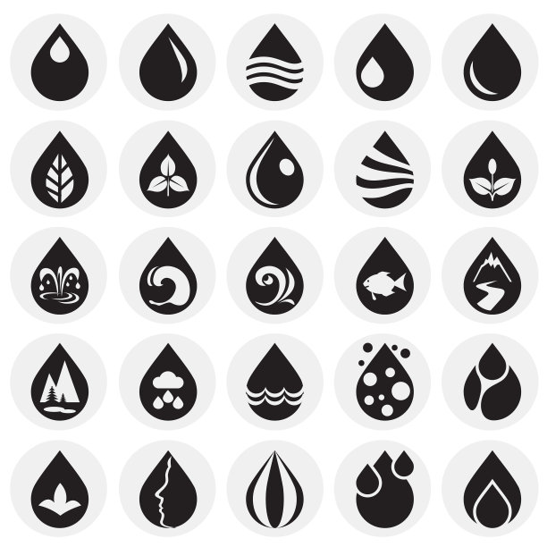 水滴图标设置为圆形背景图片下载