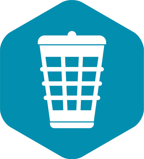 垃圾桶图标风格简单图片下载