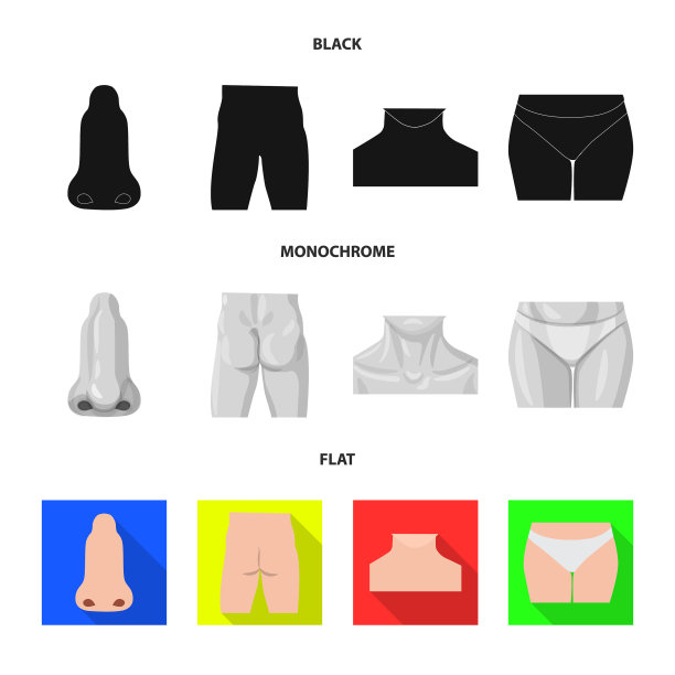 孤立对象的人类和部分符号图片下载