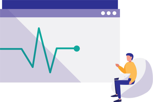 人使用模板网页与脉冲线图片下载