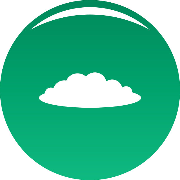 云计算绿色图标图片下载