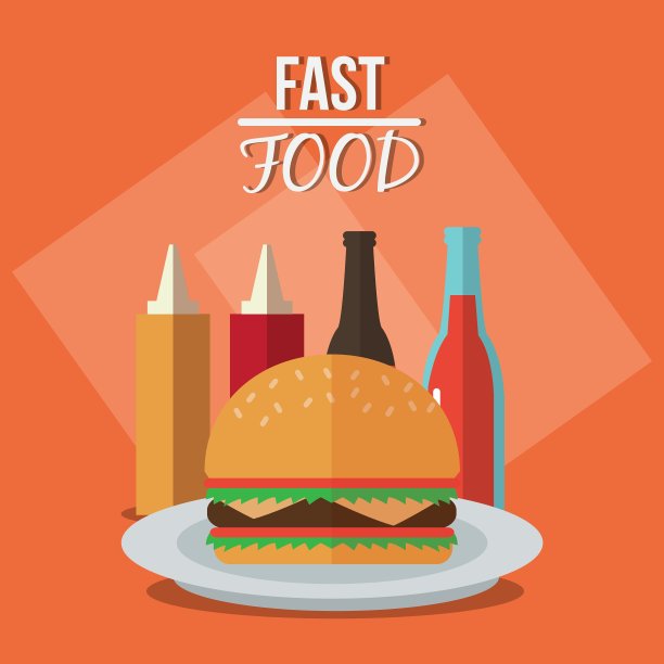 汉堡包和快餐设计图片下载