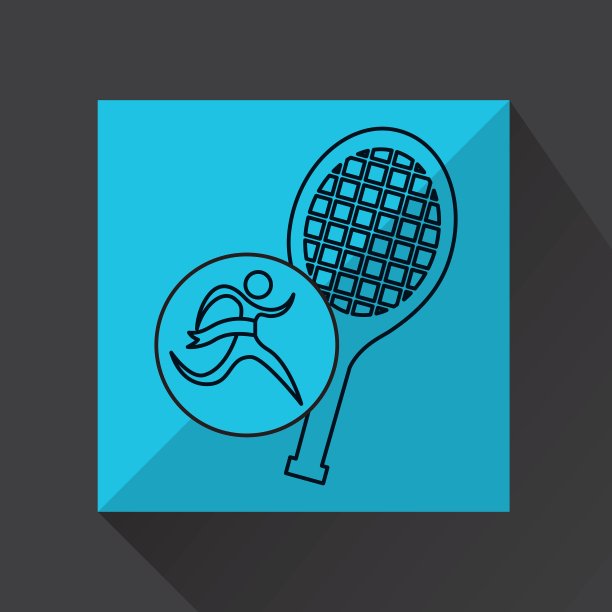 赢家剪影体育网球图标图片下载