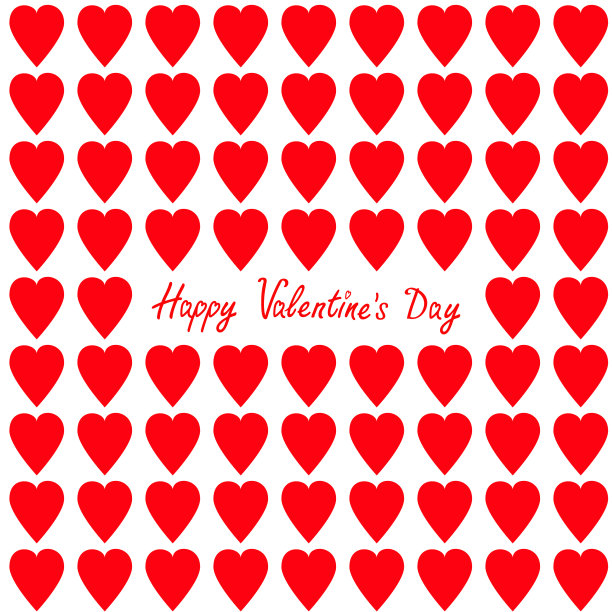 情人节贺卡红心集快乐图片下载
