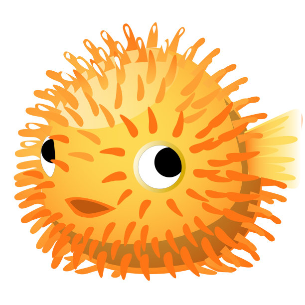 带尖刺的橡胶鱼形状的有趣玩具图片下载