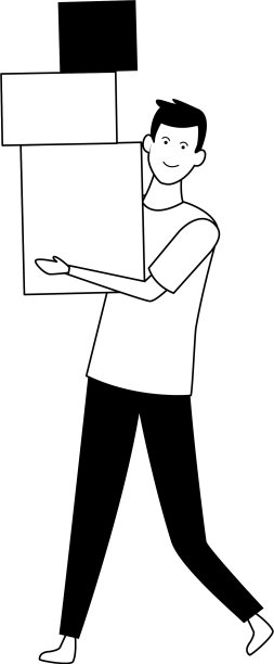 黑白漫画中的年轻人图片下载