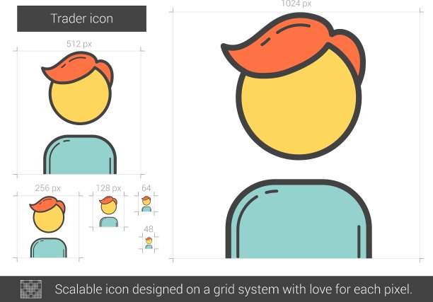 交易员行图标图片下载