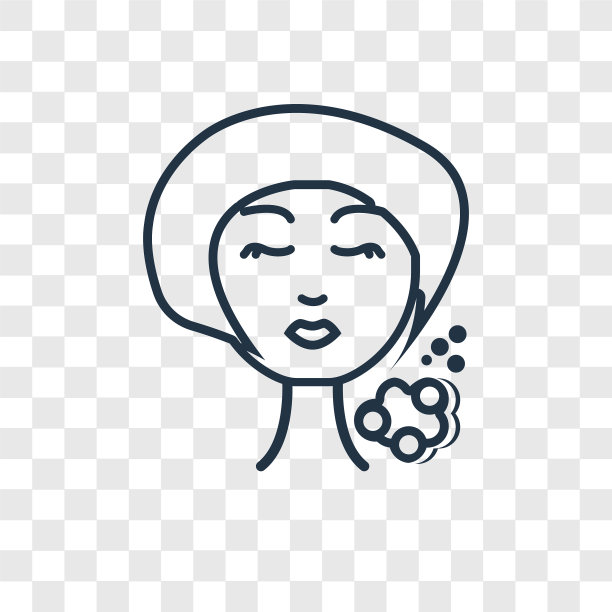 洁面乳概念线性图标隔离上图片下载