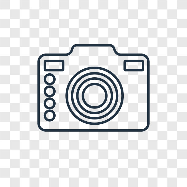 相机概念线性图标图片下载