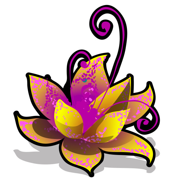 花孤立在白色背景上图片下载