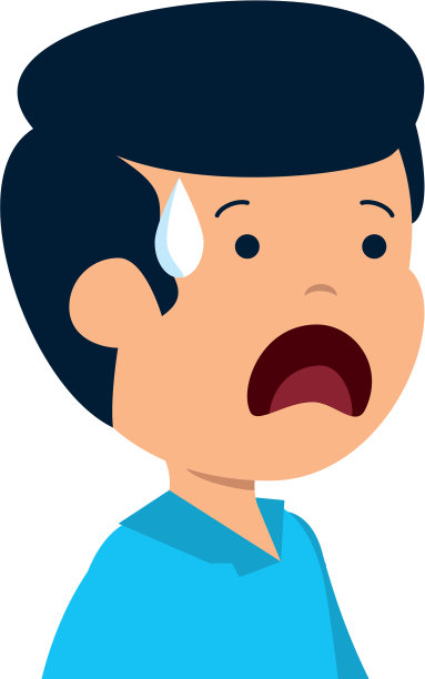 年轻悲伤的男人流汗的性格图片下载