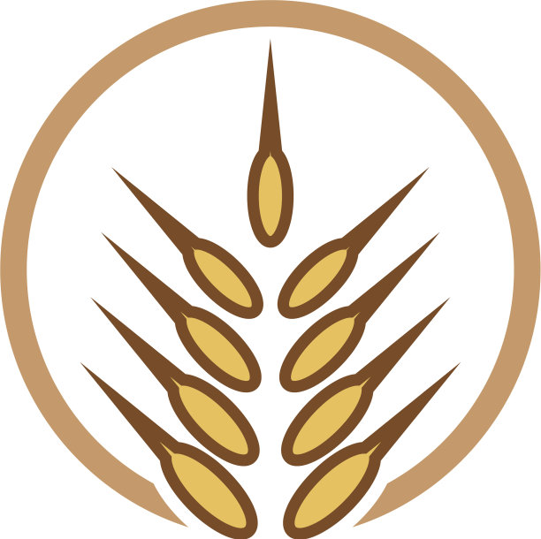 农业小麦Logo模板图片下载