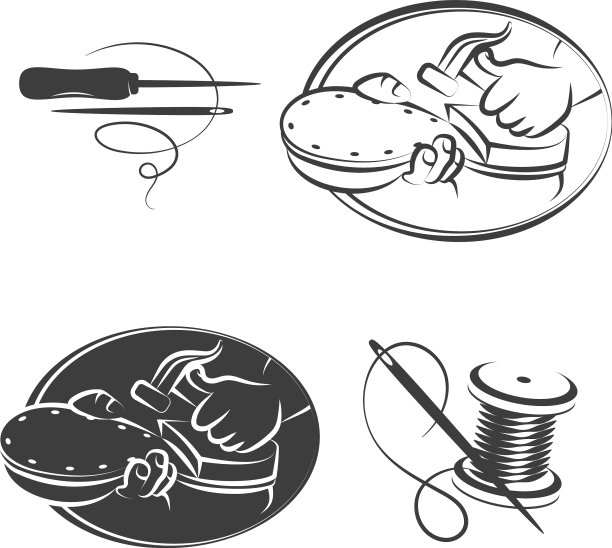 鞋修符号套装图片下载