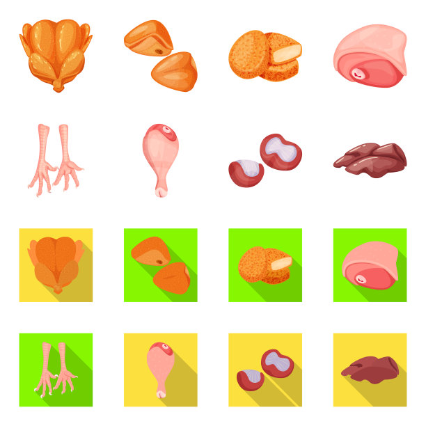 产品和家禽图标图片下载