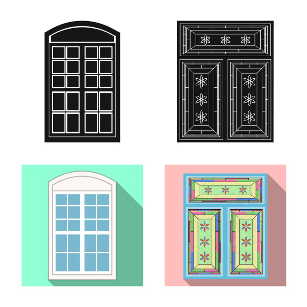 门和正面符号隔离对象图片下载