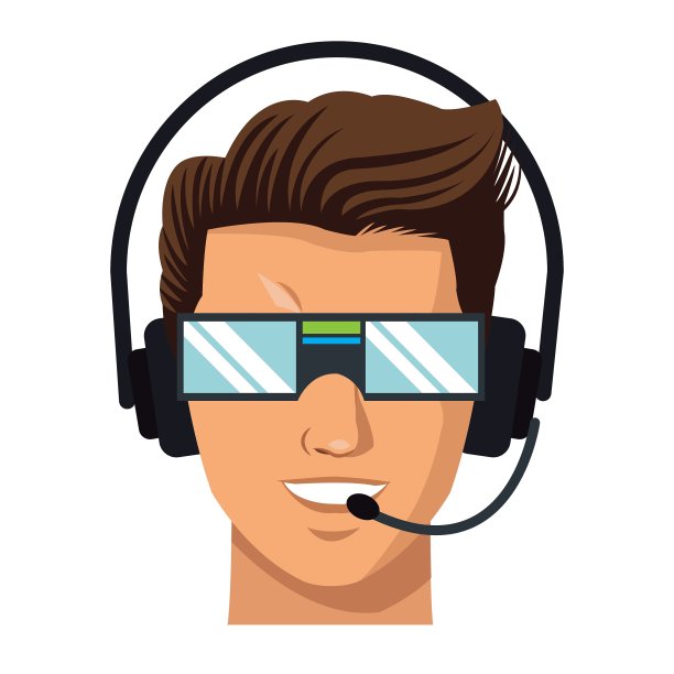 人物男人vr头盔现实眼镜图片下载