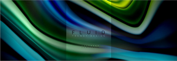 彩虹流体抽象形状液体颜色图片下载