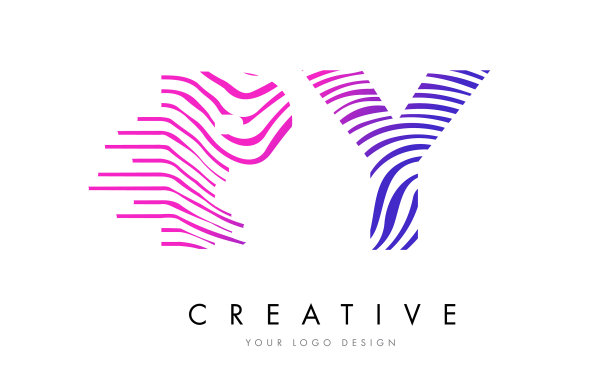 用斑马纹字母设计标志图片下载