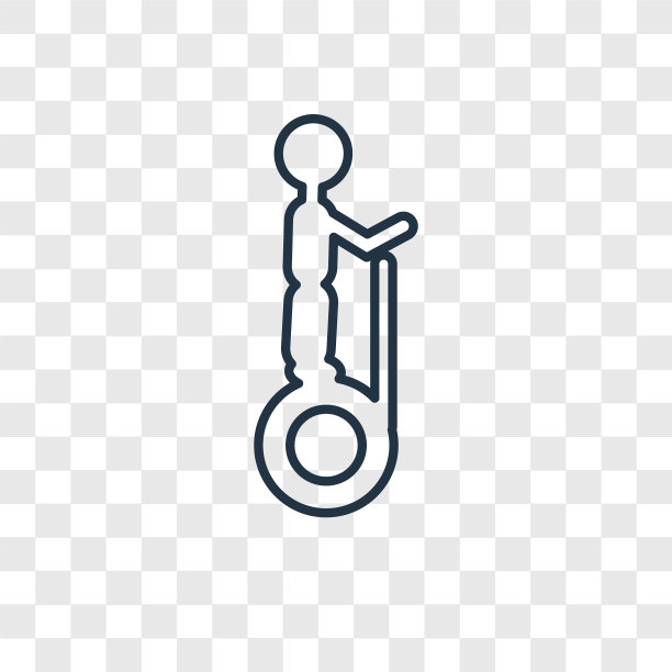 杂技人概念线性图标孤立上图片下载