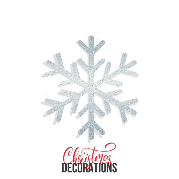 闪闪发光的雪花圣诞装饰元素图片下载