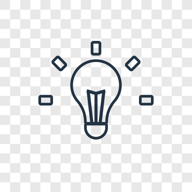 理念概念线性图标隔离上透明图片下载