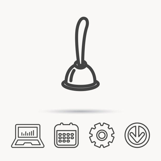 皮搋子图标清洁工具标志图片下载