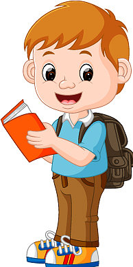 可爱的男孩去上学图片下载