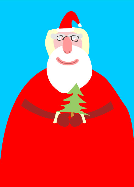 圣诞老人孤身一人，圣诞老爷爷快乐图片下载