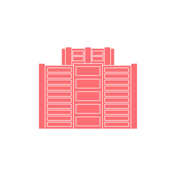 办公楼孤立城市建筑标志图片下载