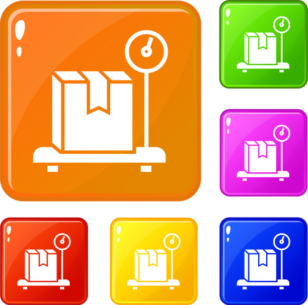 重量交付盒图标设置颜色图片下载