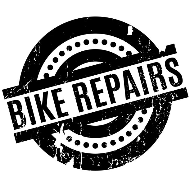 自行车修理橡皮图章图片下载