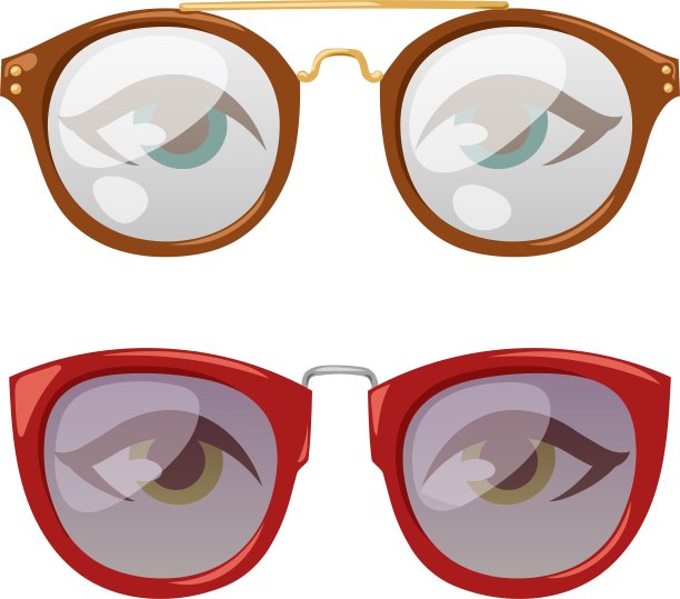 眼镜人眼图片下载