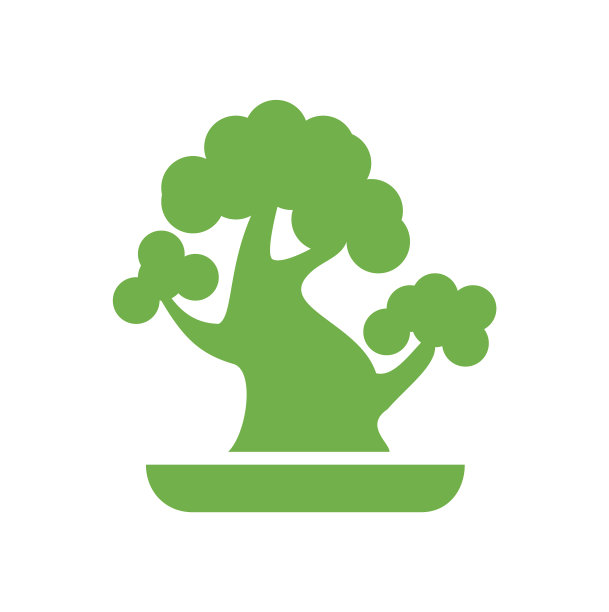 盆景图标的背景图形和web图片下载