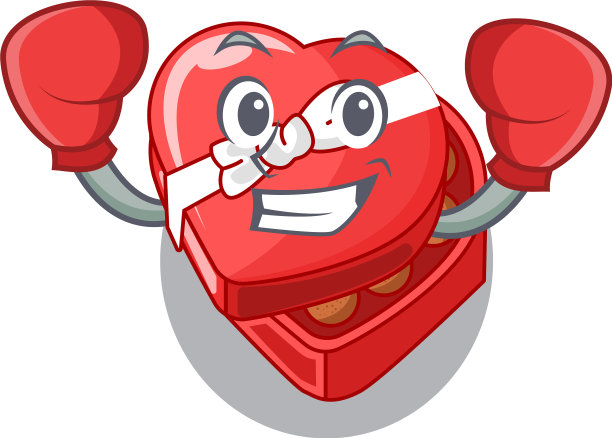 盒子上面的巧克力盒子上面的卡通桌子图片下载