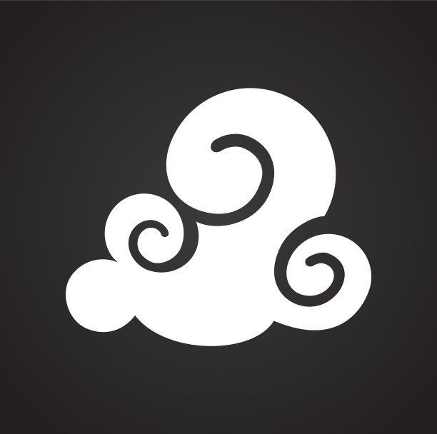 亚洲云图标的背景图形和网络图片下载