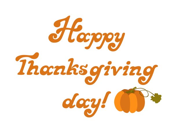 感恩节快乐，字型同图片下载