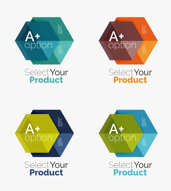 集抽象几何六边形设计用图片下载