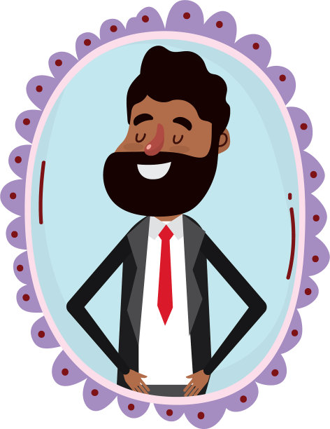 年轻女子肖像漫画图片下载