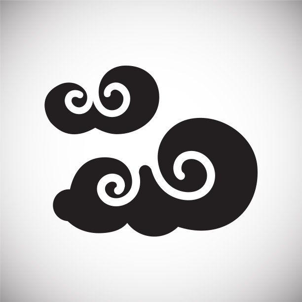 亚洲云图标的背景图形和网络图片下载