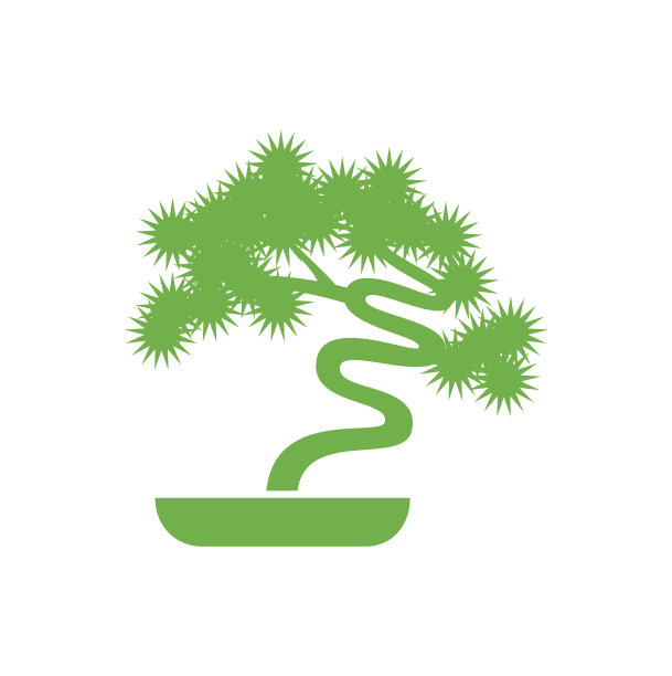 盆景图标的背景图形和web图片下载