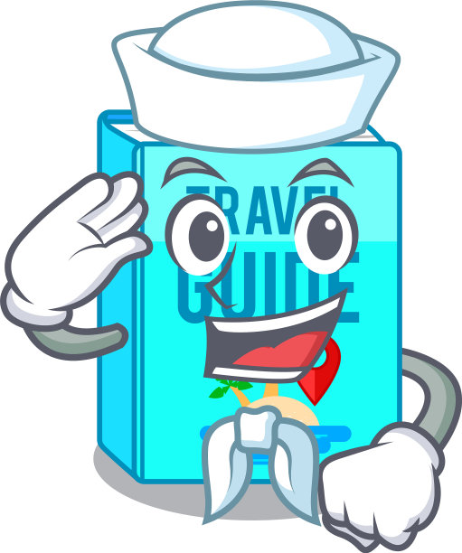 水手旅游指南书吉祥物的形状图片下载