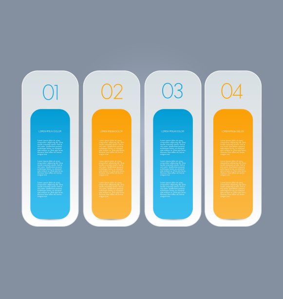 信息图表摘要横幅模板图片下载