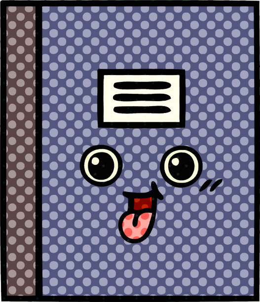 漫画风格的卡通笔记本图片下载